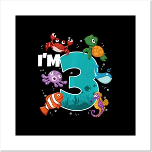 I'M 3 Ocean See Underwater 3 Under The Sea Posters and Art